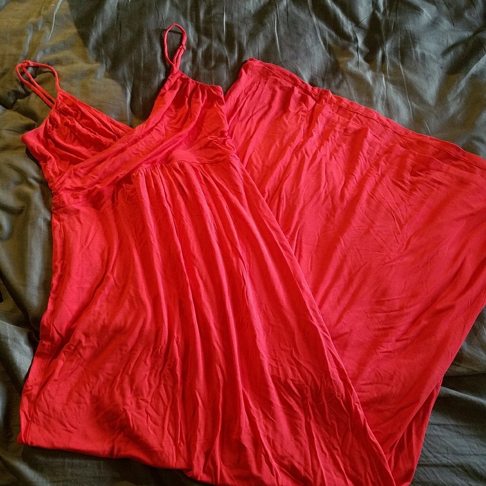 Coral Maxi Dress